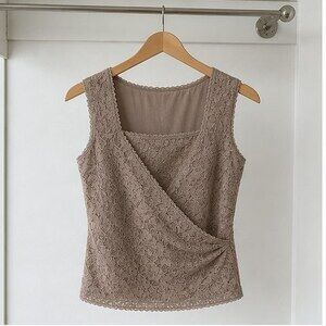 Taupe Puff Sleeve Top